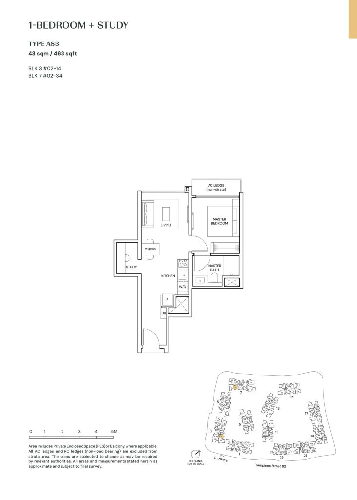 ParktownResidence-1BedroomStudyAS3